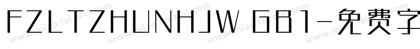 FZLTZHUNHJW GB1字体转换
